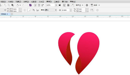 cdr切割立体心形技巧分享
