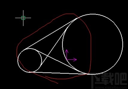 caxa绘制切线的操作方法