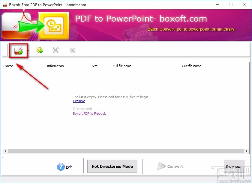 Boxoft Free PDF to PPT将PDF转为PPT的方法